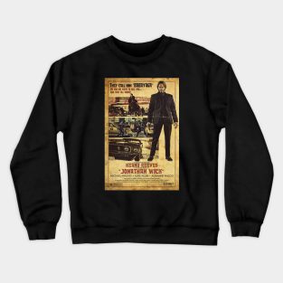 Vintage poster John Wick The Golden  Japanese copy Crewneck Sweatshirt